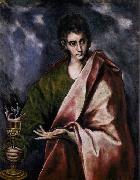GRECO, El St John the Evangelist oil painting artist